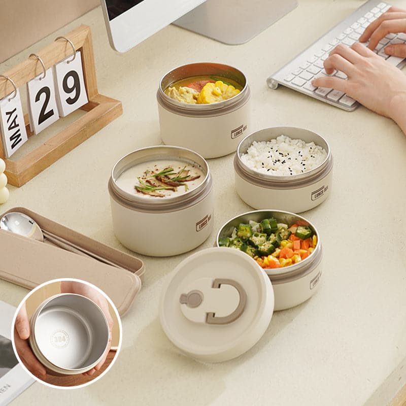 HEATLOX – Dubbelwandige, geïsoleerde lunchbox voor langdurige warmteretentie