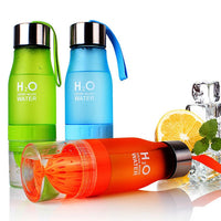 AquaLuxe Elite Hydratatie Fles | Stijlvolle 650ML plastic fles ontworpen om je verfrist te houden met elke slok water of sap.