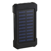 Waterdichte zonne-energiebank | LED-oplader voor smartphones, fietsen en kamperen