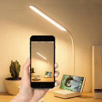 LED Tafellamp | Oogvriendelijk & Dimbaar | Touchbediening | USB Oplaadfunctie & Telefoonhouder