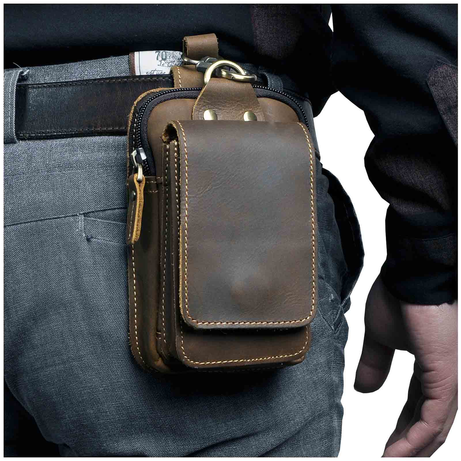 Elegante Leren Heuptas voor Mannen