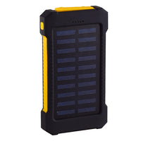 Waterdichte zonne-energiebank | LED-oplader voor smartphones, fietsen en kamperen