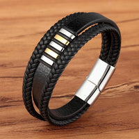 Stijlvolle armbanden van echt leer voor mannen