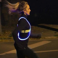 Knipperend Veiligheidsvest | LED-lampjes en reflecterende banden, lichtgewicht en comfortabel om de hele nacht te dragen.l