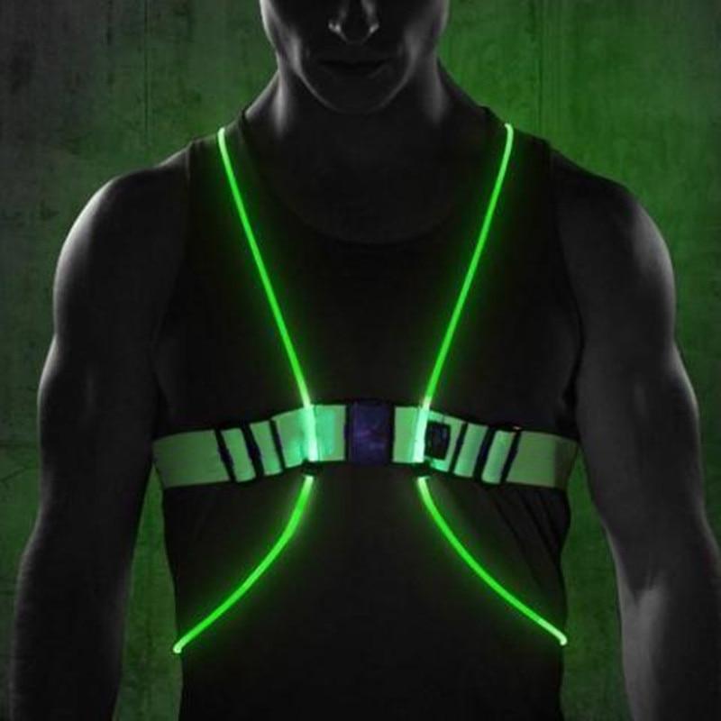 Knipperend Veiligheidsvest | LED-lampjes en reflecterende banden, lichtgewicht en comfortabel om de hele nacht te dragen.l