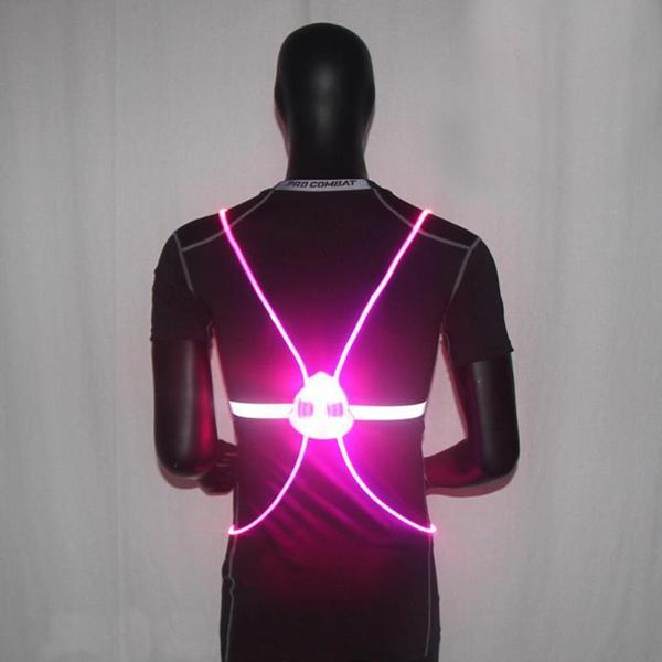 Knipperend Veiligheidsvest | LED-lampjes en reflecterende banden, lichtgewicht en comfortabel om de hele nacht te dragen.l