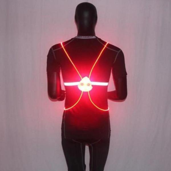 Knipperend Veiligheidsvest | LED-lampjes en reflecterende banden, lichtgewicht en comfortabel om de hele nacht te dragen.l