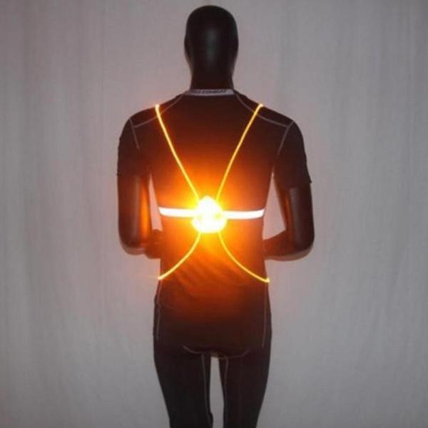 Knipperend Veiligheidsvest | LED-lampjes en reflecterende banden, lichtgewicht en comfortabel om de hele nacht te dragen.l
