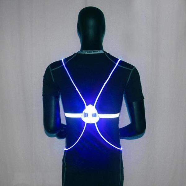 Knipperend Veiligheidsvest | LED-lampjes en reflecterende banden, lichtgewicht en comfortabel om de hele nacht te dragen.l
