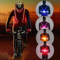 Knipperend Veiligheidsvest | LED-lampjes en reflecterende banden, lichtgewicht en comfortabel om de hele nacht te dragen.l