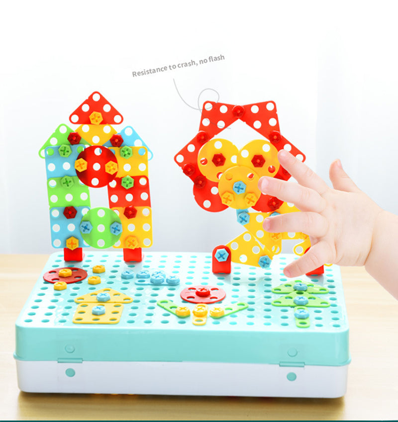 Creatieve bouwdoos met speelgoedboormachine - BuildyDrill