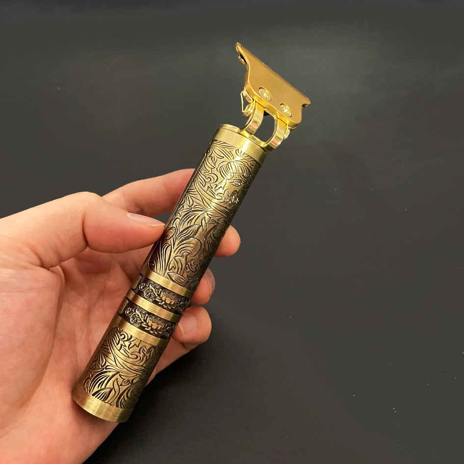 Lunero Skull Vintage Trimmer | De Barber Trend van dit jaar! - Oplaadbaar incl. Opzetstukken