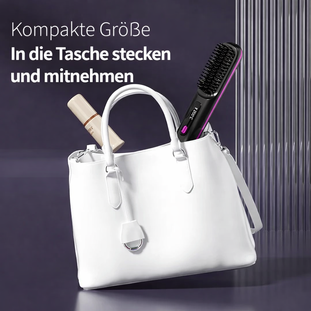 Haarstylers | Keramische Ionen Haarstyler | Oplaadbaar via USB met LCD-bediening | Glissara