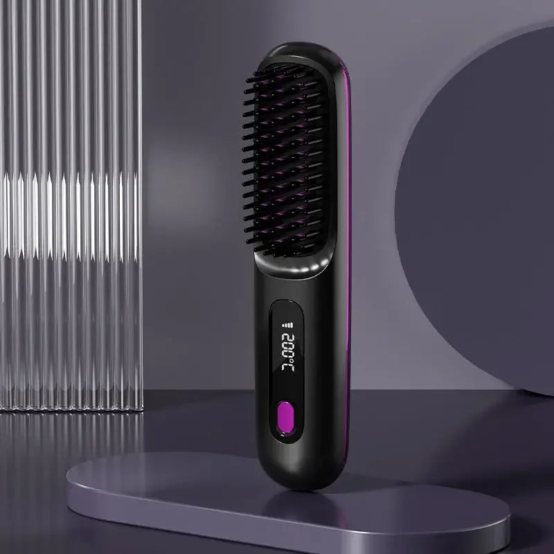 Haarstylers | Keramische Ionen Haarstyler | Oplaadbaar via USB met LCD-bediening | Glissara