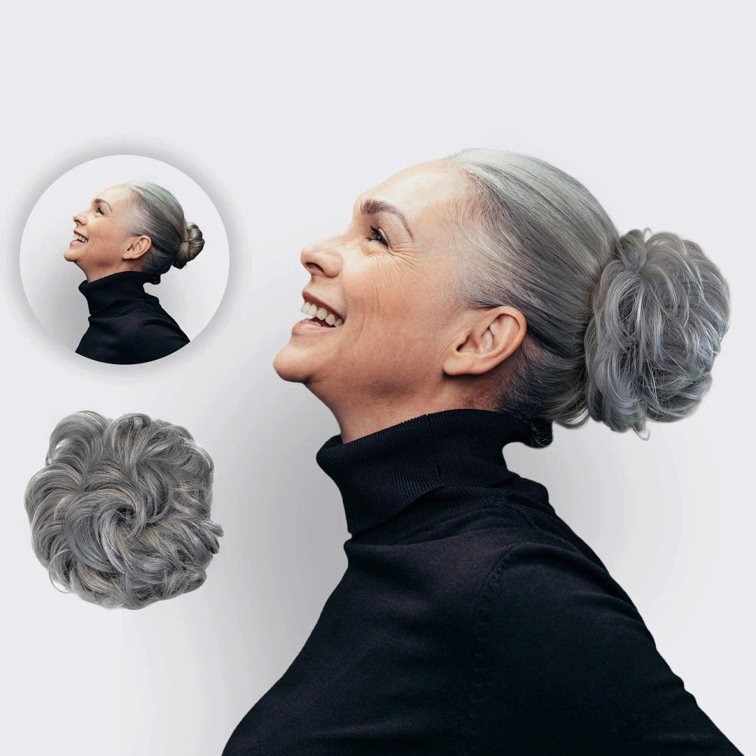 Haar Scrunchie met Dutt-Effect – Volumineuze Look & Natuurlijk Finish