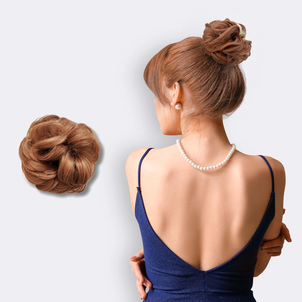 Haar Scrunchie met Dutt-Effect – Volumineuze Look & Natuurlijk Finish