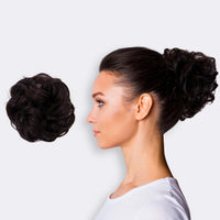 Haar Scrunchie met Dutt-Effect – Volumineuze Look & Natuurlijk Finish