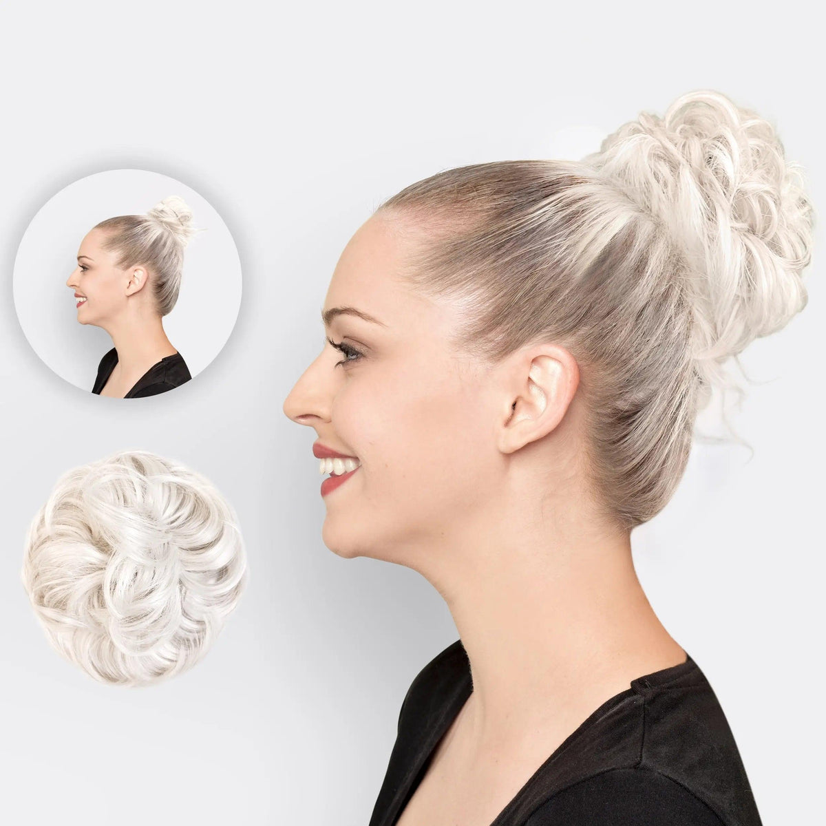 Haar Scrunchie met Dutt-Effect – Volumineuze Look & Natuurlijk Finish