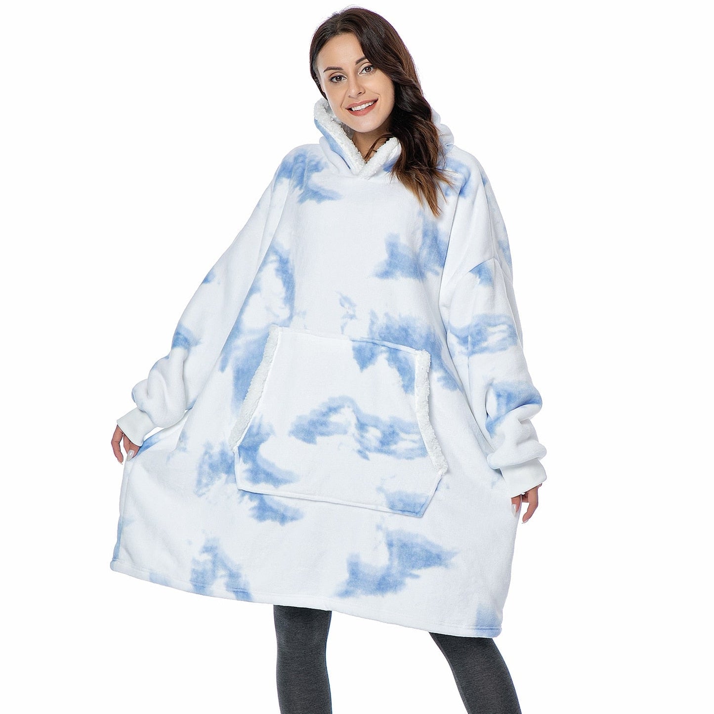 Ultra Zachte Fleece En Wol Hooded Deken Voor Comfort En Warmte Thuis