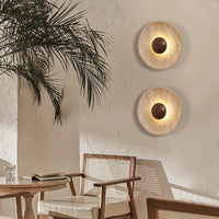 Aveny Sun Travertine Wandlamp