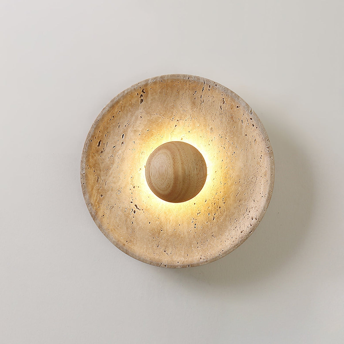 Aveny Sun Travertine Wandlamp