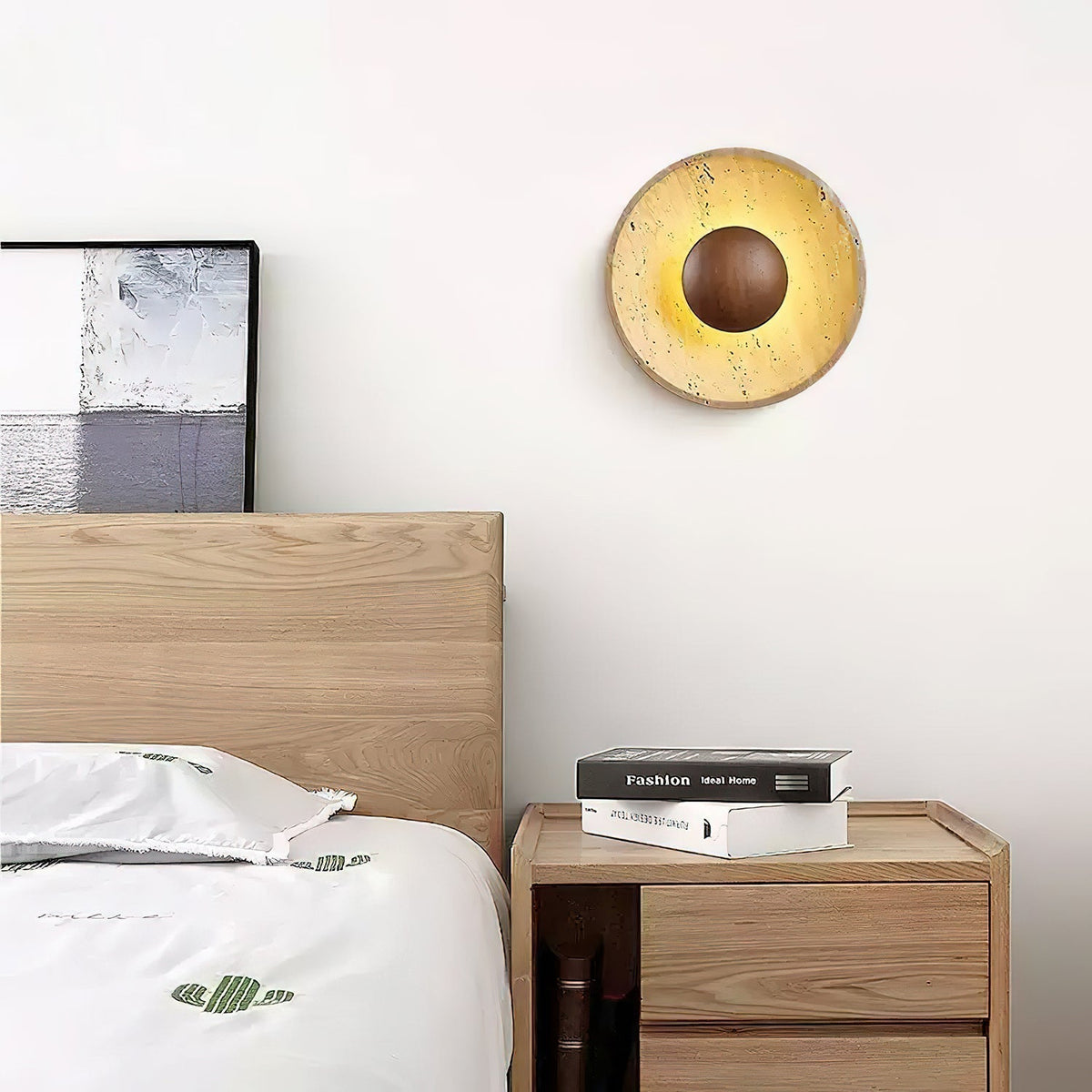 Aveny Sun Travertine Wandlamp