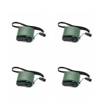 Draagbare noodoplaadapparaat met handcrank, USB-aansluiting en LED-display