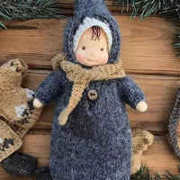 MIRABELLA – Handgemaakte Katoenen Waldorfpop met Accessoires