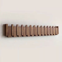 PianoWood – Handgemaakte Wandkapstok in Piano-stijl van Notenhout & Beuk