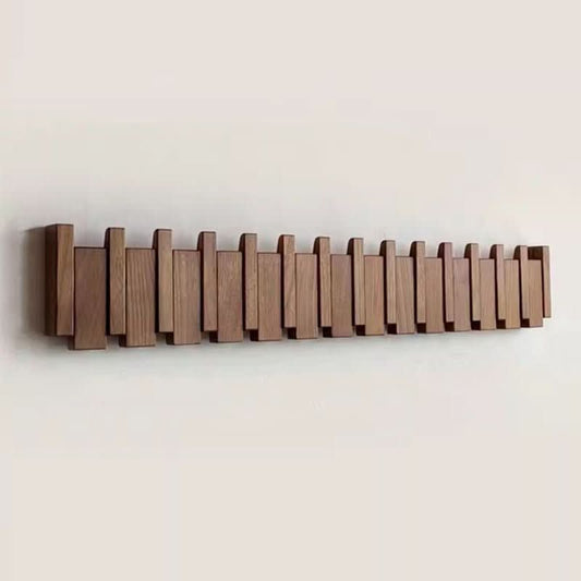 PianoWood – Handgemaakte Wandkapstok in Piano-stijl van Notenhout & Beuk