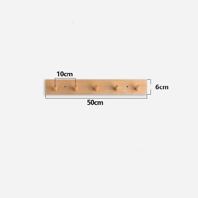 Minimalistische Houten Kapstok met Zen Ontwerp en Handgemaakte Natuurlijke Uiterlijk