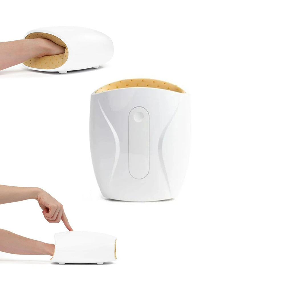Handmassage met warmte voor artritis, gewrichtspijn en bloedcirculatie