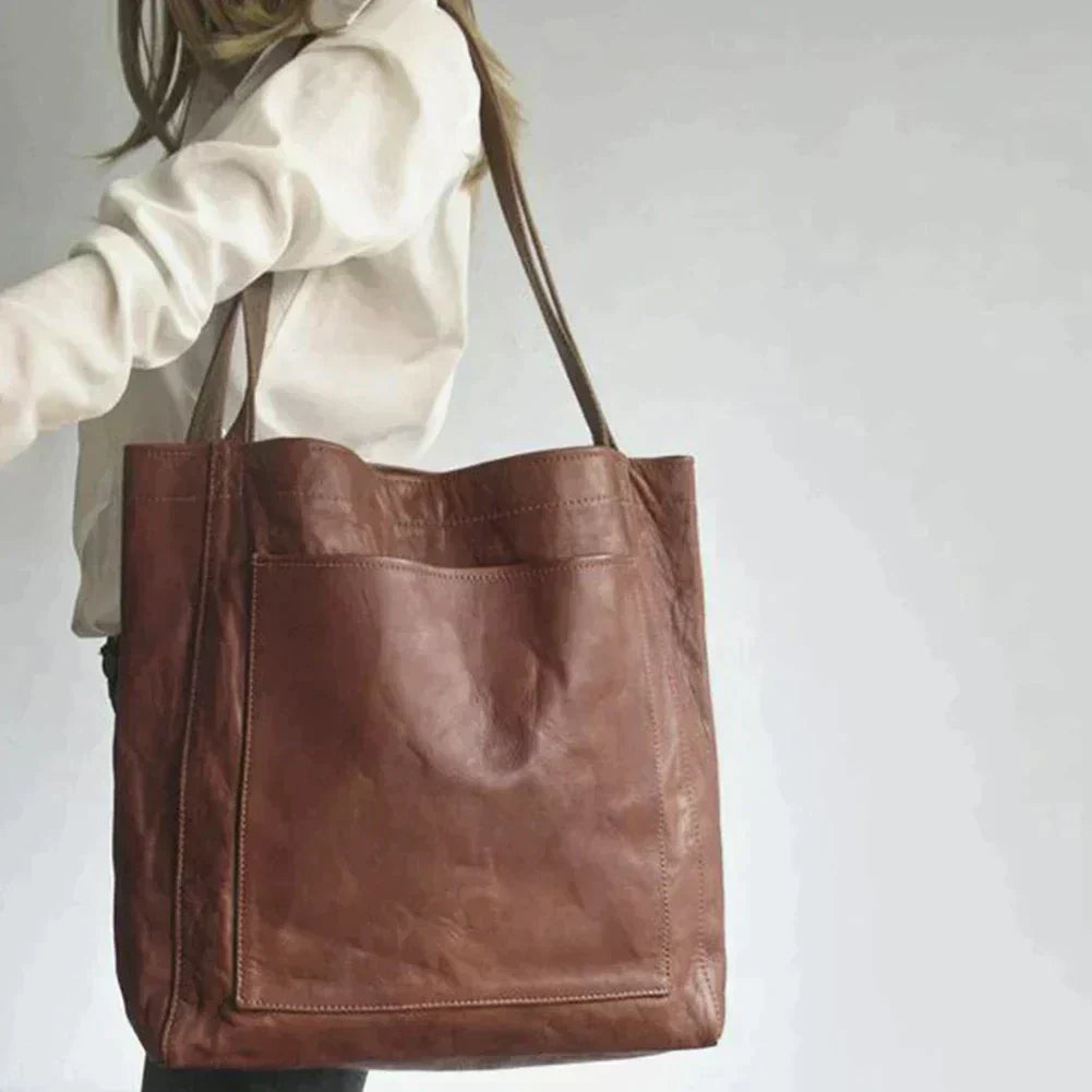 Handtas | Ruime Schoudertas | Hoogwaardige Leerlook Afwerking | Dua