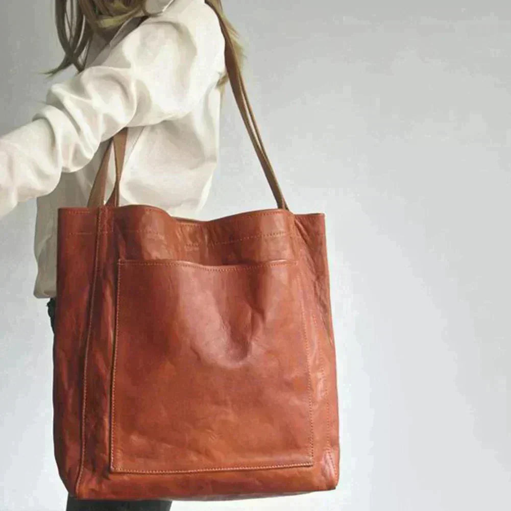 Handtas | Ruime Schoudertas | Hoogwaardige Leerlook Afwerking | Dua