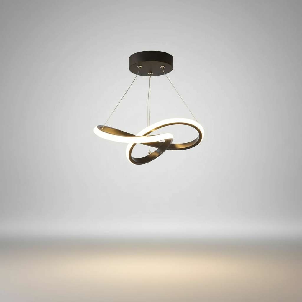 Hangende golfvormige lamp - HaloWeave