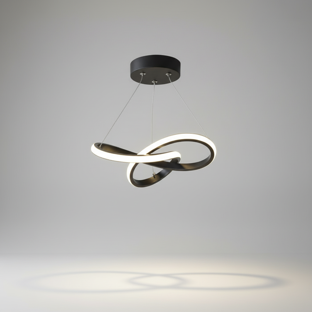 Hangende golfvormige lamp - HaloWeave