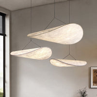 Hanglamp met ovale golfvormige kap