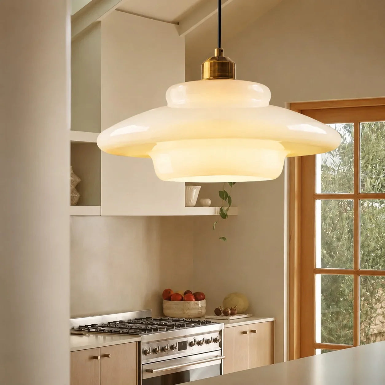 Hanna Art Deco Glas Hanglamp