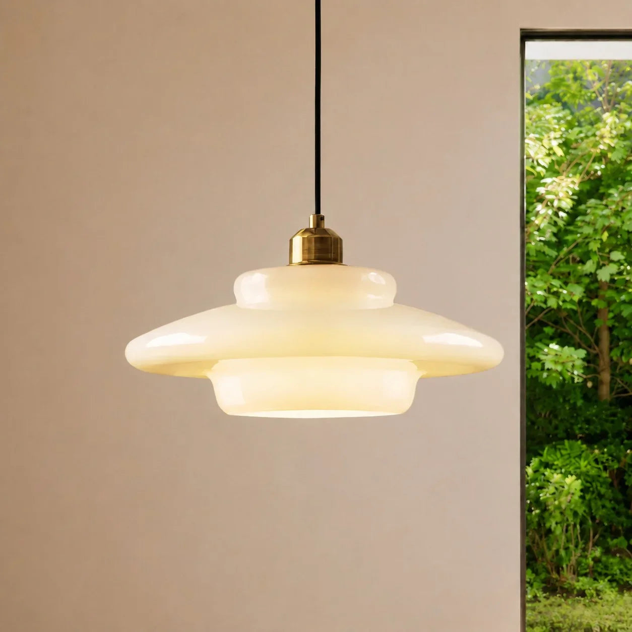 Hanna Art Deco Glas Hanglamp
