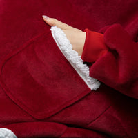 Ultra Zachte Fleece En Wol Hooded Deken Voor Comfort En Warmte Thuis