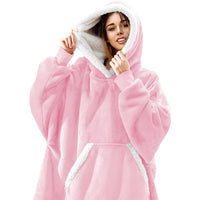Ultra Zachte Fleece En Wol Hooded Deken Voor Comfort En Warmte Thuis