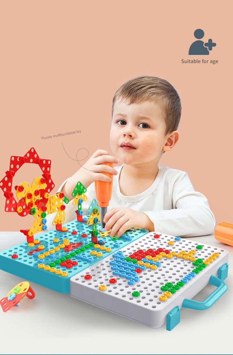 Creatieve bouwdoos met speelgoedboormachine - BuildyDrill