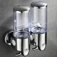 PureFlow - Wandzeepdispenser met twee compartimenten voor een elegante badkamer