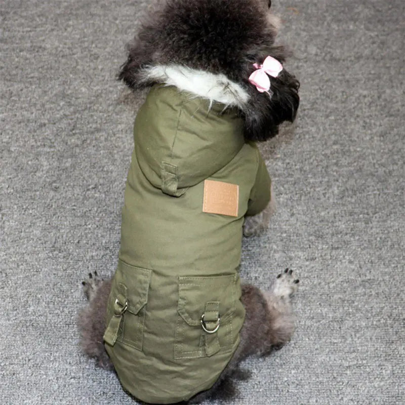 PureFur Winterjas voor Honden | Dikke en warme capuchon voor honden in de winter