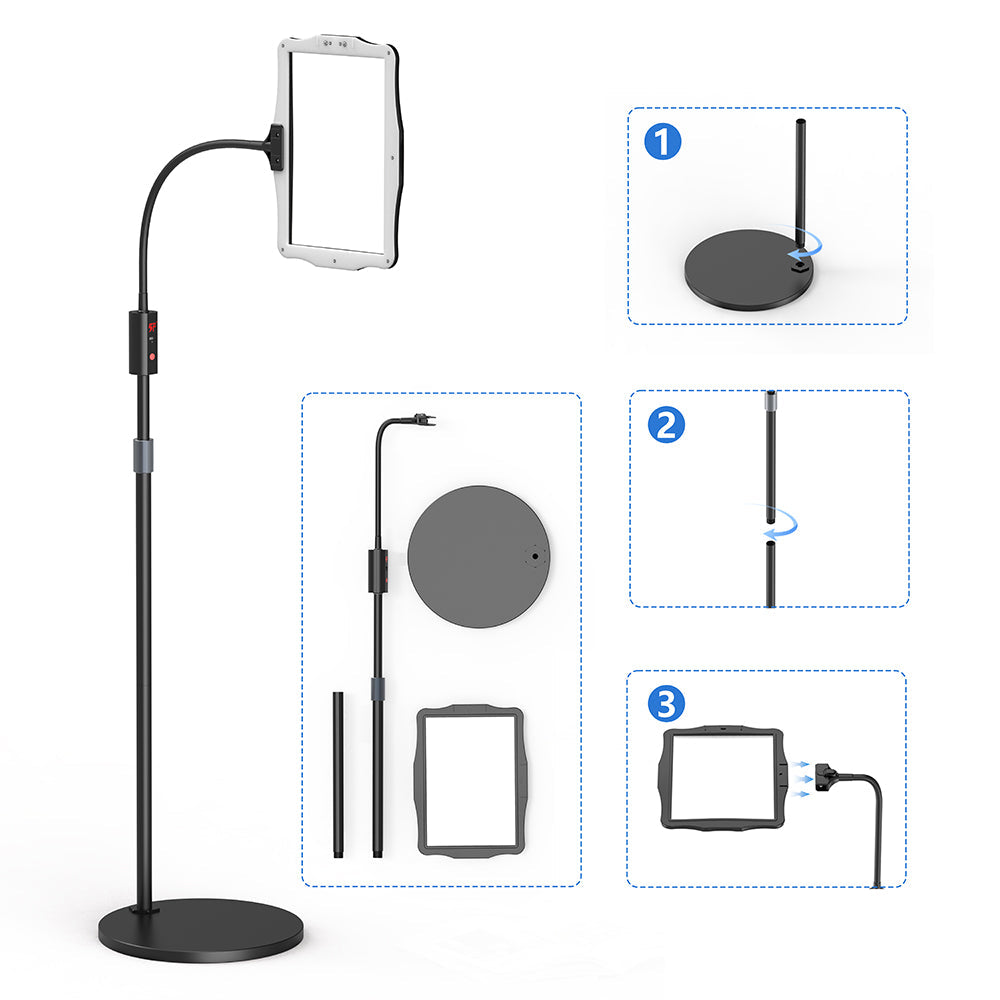 Vloerlamp met Vergrootglas – Perfect voor Detailwerk