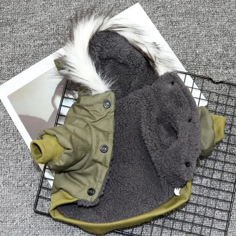 PureFur Winterjas voor Honden | Dikke en warme capuchon voor honden in de winter