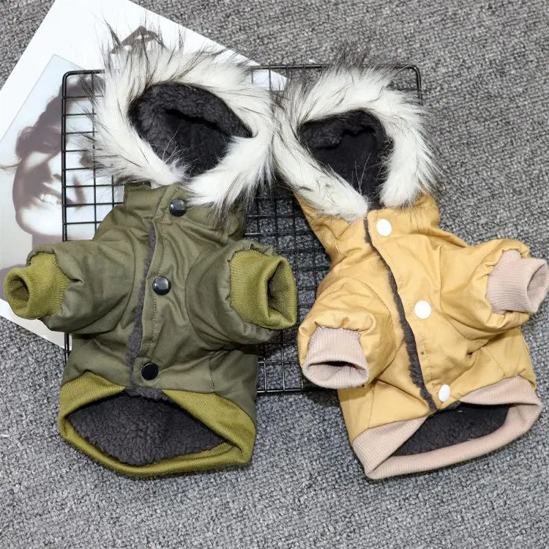 PureFur Winterjas voor Honden | Dikke en warme capuchon voor honden in de winter