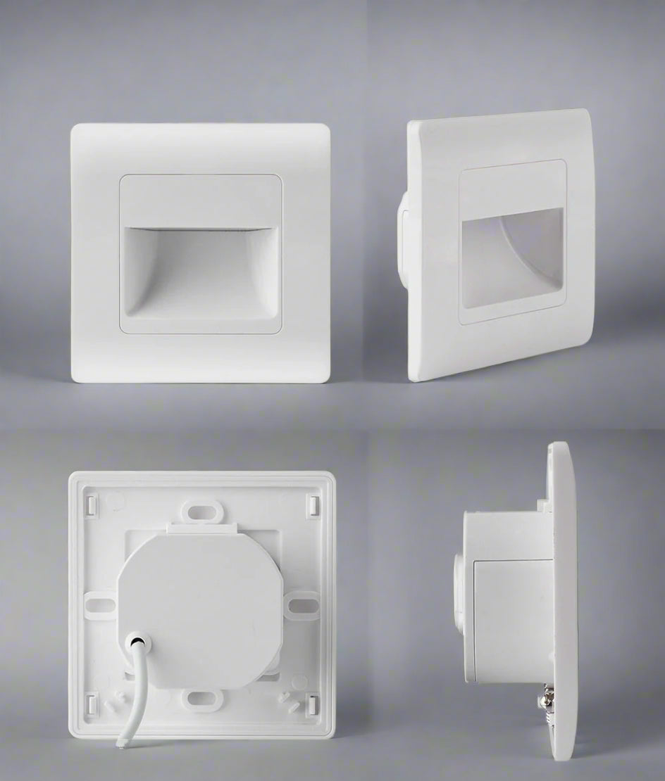 EB Brone - LED Traplicht 4 Kleuren PIR Sensor Inbouw Voetlicht