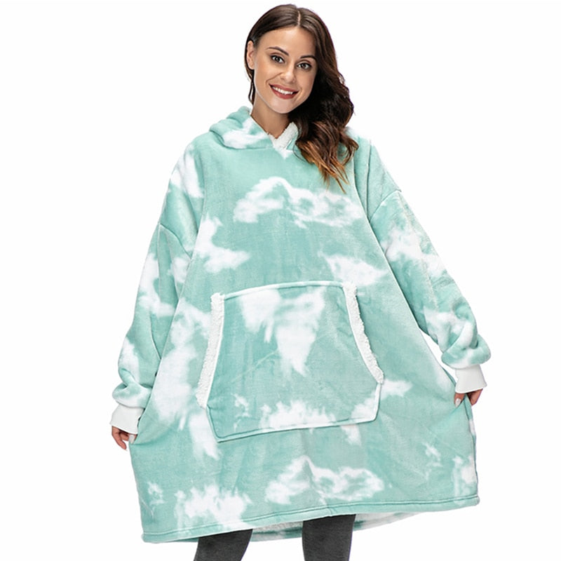 Ultra Zachte Fleece En Wol Hooded Deken Voor Comfort En Warmte Thuis