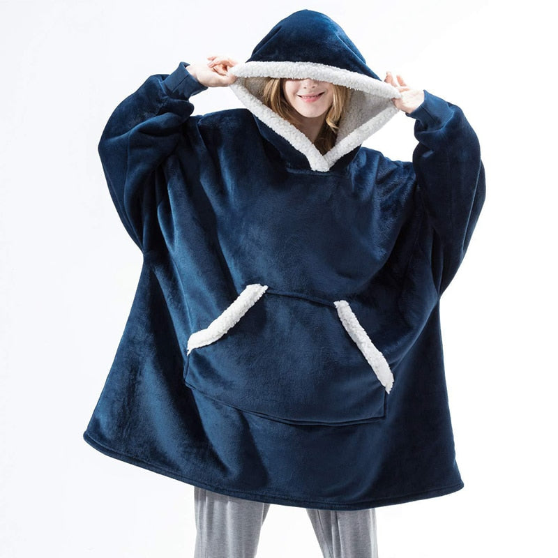 Ultra Zachte Fleece En Wol Hooded Deken Voor Comfort En Warmte Thuis